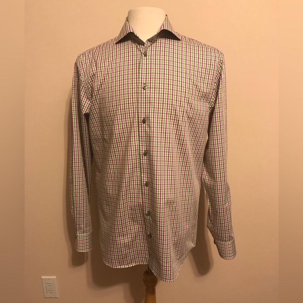 Men's Multicolor Checkered Dress Shirt